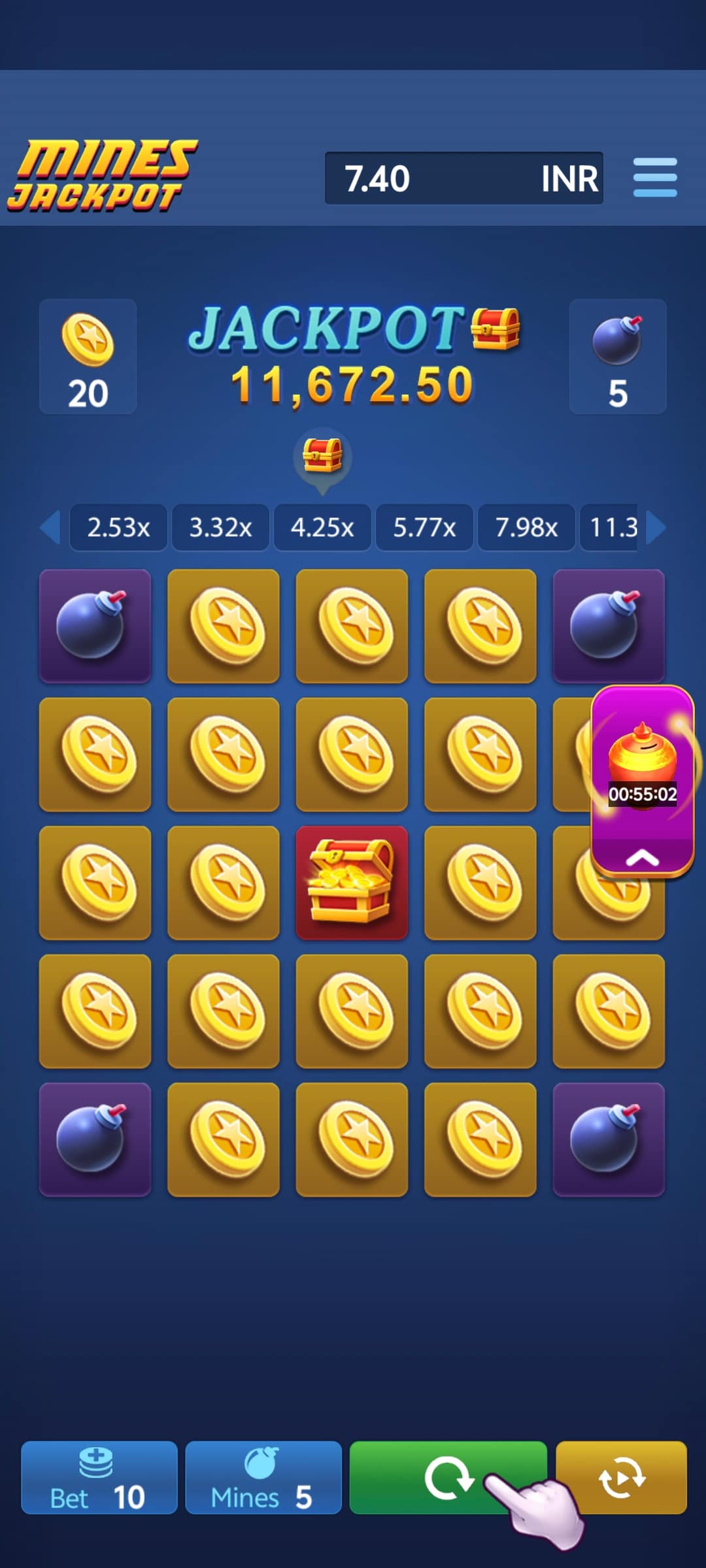 Mines screenshot 2